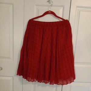 Red and black Elle skirt, size M